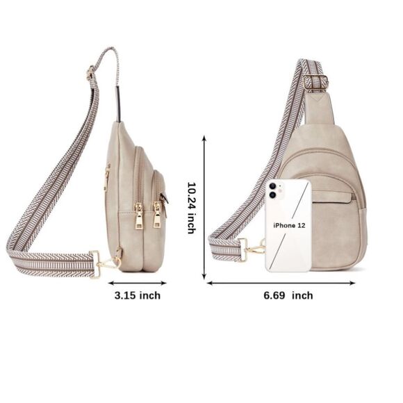 Leather Cross Body Sling Bag - Picture 6 of 6